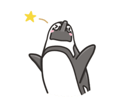 A sticker of the African penguin sticker #8876538