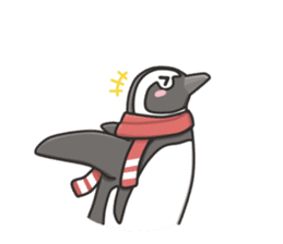 A sticker of the African penguin sticker #8876540