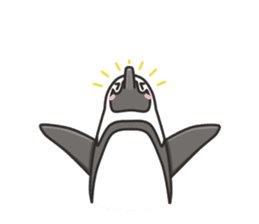 A sticker of the African penguin sticker #8876541