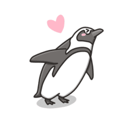 A sticker of the African penguin sticker #8876544