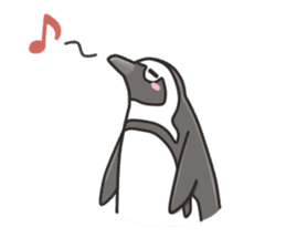 A sticker of the African penguin sticker #8876547