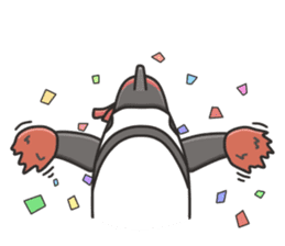 A sticker of the African penguin sticker #8876550