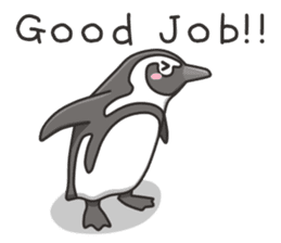 A sticker of the African penguin sticker #8876553