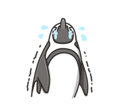 A sticker of the African penguin sticker #8876554