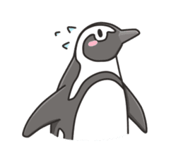 A sticker of the African penguin sticker #8876555