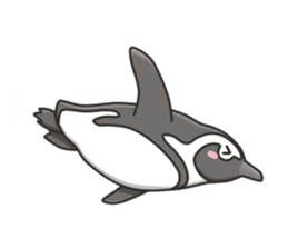 A sticker of the African penguin sticker #8876557