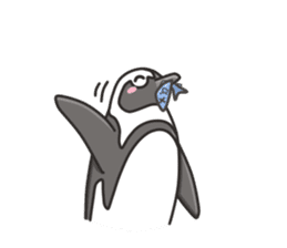 A sticker of the African penguin sticker #8876559