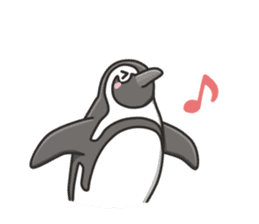 A sticker of the African penguin sticker #8876560