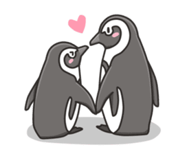 A sticker of the African penguin sticker #8876561