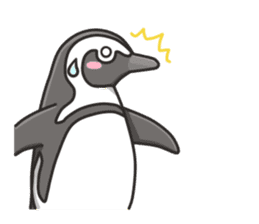 A sticker of the African penguin sticker #8876566