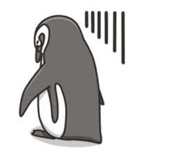 A sticker of the African penguin sticker #8876567