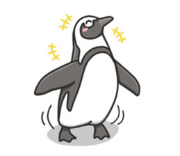 A sticker of the African penguin sticker #8876569