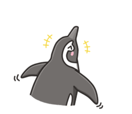 A sticker of the African penguin sticker #8876571