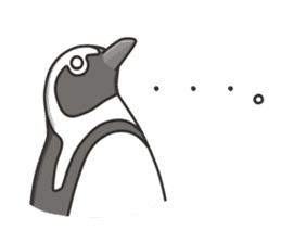 A sticker of the African penguin sticker #8876572