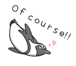 A sticker of the African penguin sticker #8876575