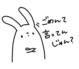 insolent rabbit 2 sticker #8876589