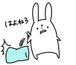 insolent rabbit 2 sticker #8876595