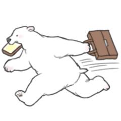 White bears like a man