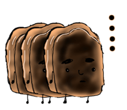 Slice bread sticker #8877101