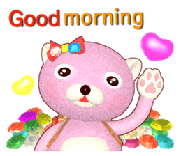 Kuma-Po Chan bringing good luck (E) sticker #8877216