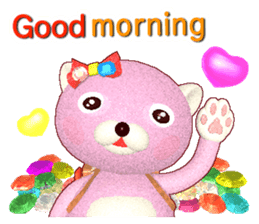 Kuma-Po Chan bringing good luck (E) sticker #8877216