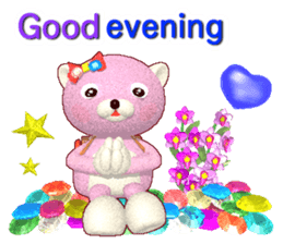 Kuma-Po Chan bringing good luck (E) sticker #8877218