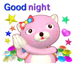 Kuma-Po Chan bringing good luck (E) sticker #8877219