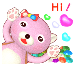 Kuma-Po Chan bringing good luck (E) sticker #8877220