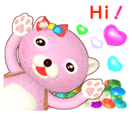 Kuma-Po Chan bringing good luck (E) sticker #8877220