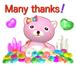 Kuma-Po Chan bringing good luck (E) sticker #8877226