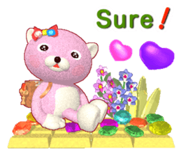 Kuma-Po Chan bringing good luck (E) sticker #8877230