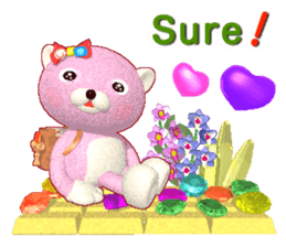 Kuma-Po Chan bringing good luck (E) sticker #8877230