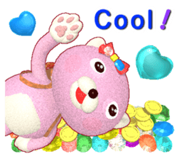 Kuma-Po Chan bringing good luck (E) sticker #8877233