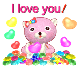 Kuma-Po Chan bringing good luck (E) sticker #8877236