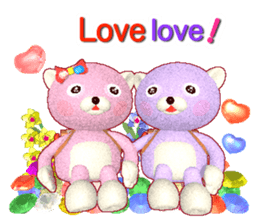 Kuma-Po Chan bringing good luck (E) sticker #8877237