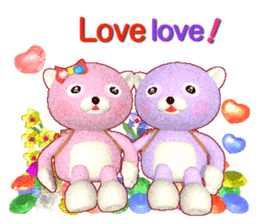 Kuma-Po Chan bringing good luck (E) sticker #8877237