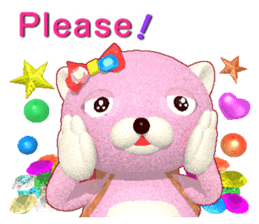 Kuma-Po Chan bringing good luck (E) sticker #8877238