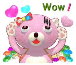 Kuma-Po Chan bringing good luck (E) sticker #8877241