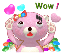 Kuma-Po Chan bringing good luck (E) sticker #8877241