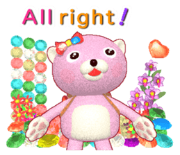 Kuma-Po Chan bringing good luck (E) sticker #8877249