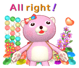 Kuma-Po Chan bringing good luck (E) sticker #8877249