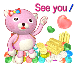 Kuma-Po Chan bringing good luck (E) sticker #8877254