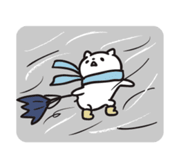 Akita dialects of Winter-cat.ver sticker #8877969