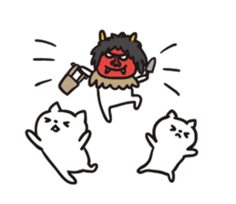 Akita dialects of Winter-cat.ver sticker #8877973