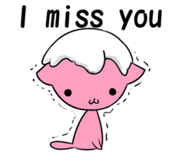 Snowman and cats a good friend sticker #8878326