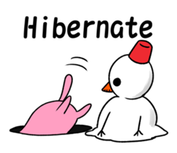 Snowman and cats a good friend sticker #8878328