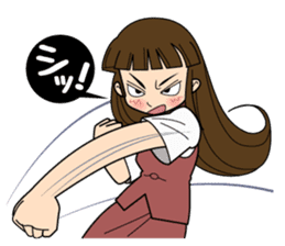 The lady don't succumb to everything. sticker #8878856