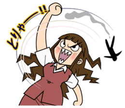 The lady don't succumb to everything. sticker #8878860