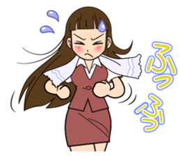 The lady don't succumb to everything. sticker #8878862