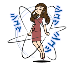 The lady don't succumb to everything. sticker #8878863